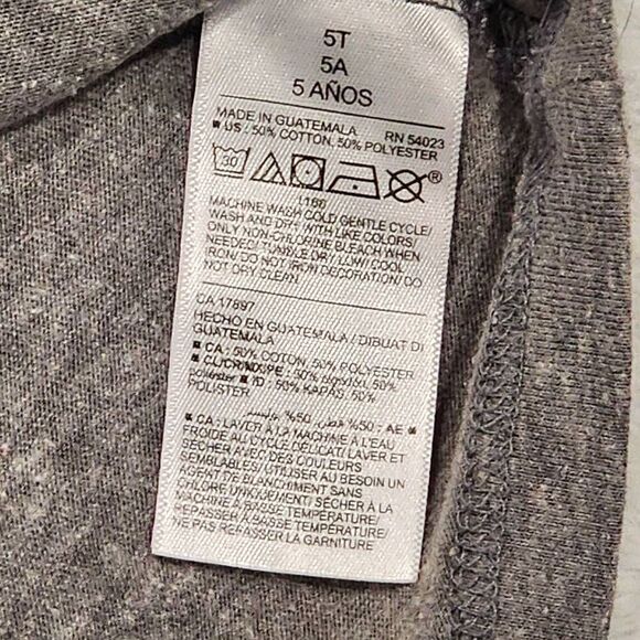 Boy’s “Old Navy” Logo Gray Short Sleeve T-Shirt - Picture 6 of 6